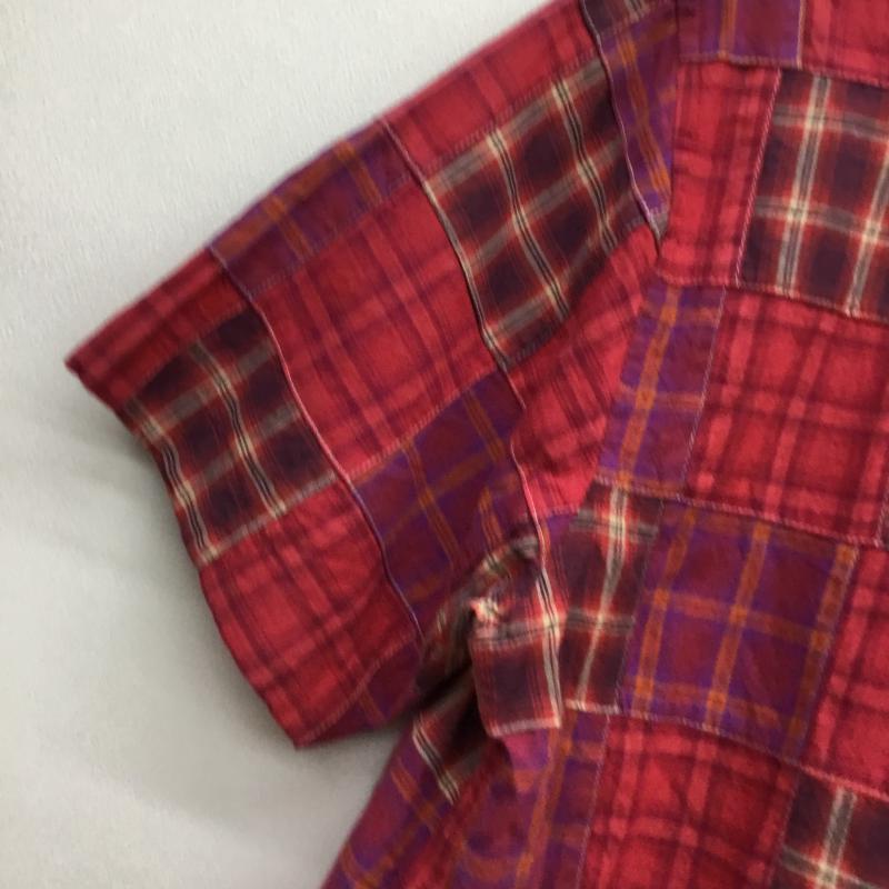 ステューシー STUSSY シャツ、ブラウス 半袖 M チェック 赤 / レッド / メンズ USED 古着 中古 10052229