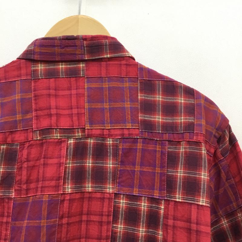 ステューシー STUSSY シャツ、ブラウス 半袖 M チェック 赤 / レッド / メンズ USED 古着 中古 10052229