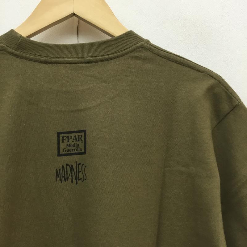 フォーティーパーセントアゲインストライツ FORTY PERCENTS AGAINST RIGHTS Tシャツ 半袖 × MADNESS コラボTee 2 ロゴ、文字 カーキ / カーキ / メンズ USED 古着 中古 10052231