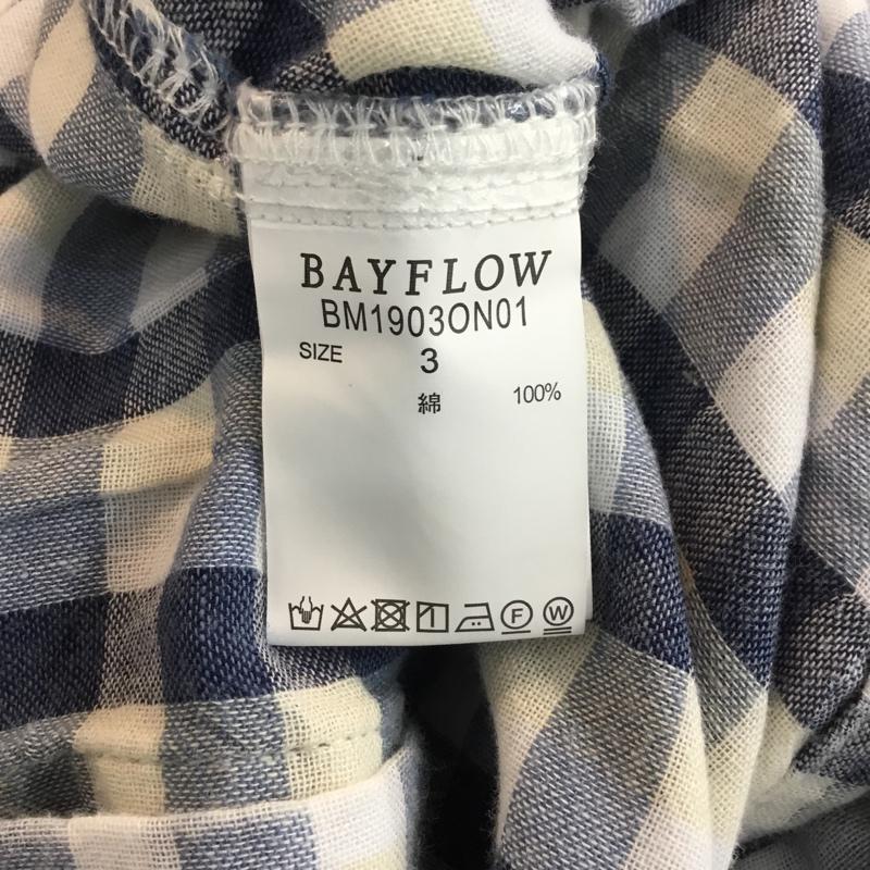 ベイフロー BAYFLOW シャツ、ブラウス 長袖 ガーゼチェックシャツ タグ付 M チェック マルチカラー / マルチカラー / メンズ USED 古着 中古 10052488