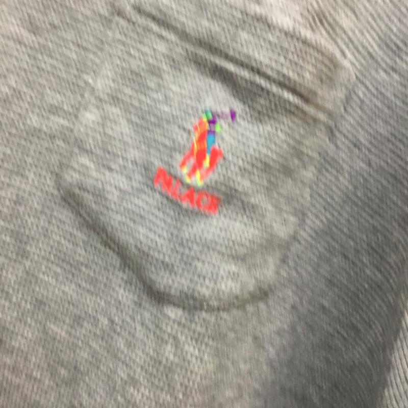 ポロラルフローレン POLO RALPH LAUREN Tシャツ 半袖 × PALACE サーマルTEE WAFFLE POCKET T XXL ワンポイント 灰 / グレー / メンズ USED 古着 中古 10052736
