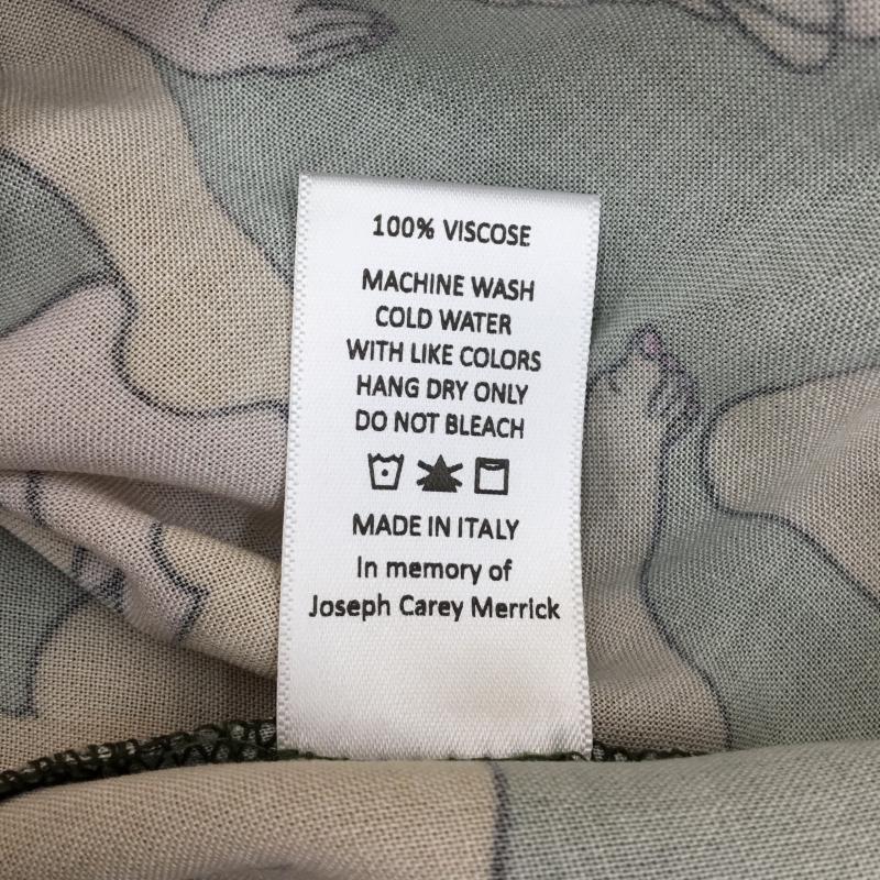 ブレインデット BRAIN DEAD シャツ、ブラウス 半袖 HAWAIIAN SHIRT L 総柄 緑 / グリーン / メンズ USED 古着 中古 10052741