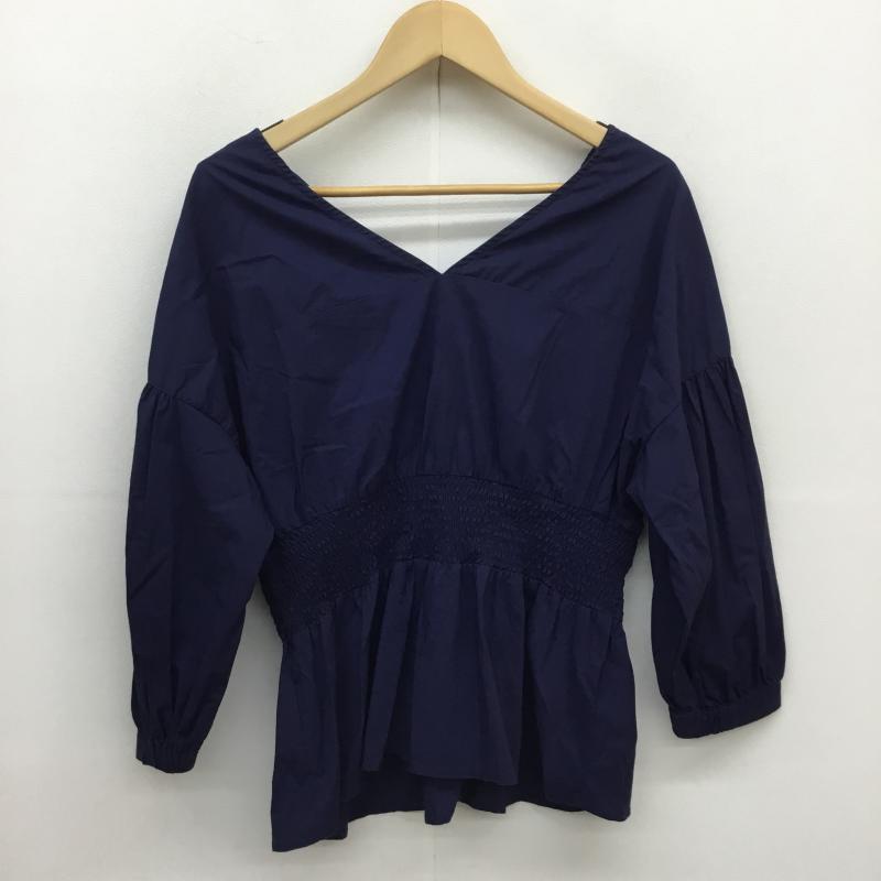 ローリーズファーム LOWRYS FARM カットソー 長袖 L 紺 / ネイビー / レディース USED 古着 中古 10052771