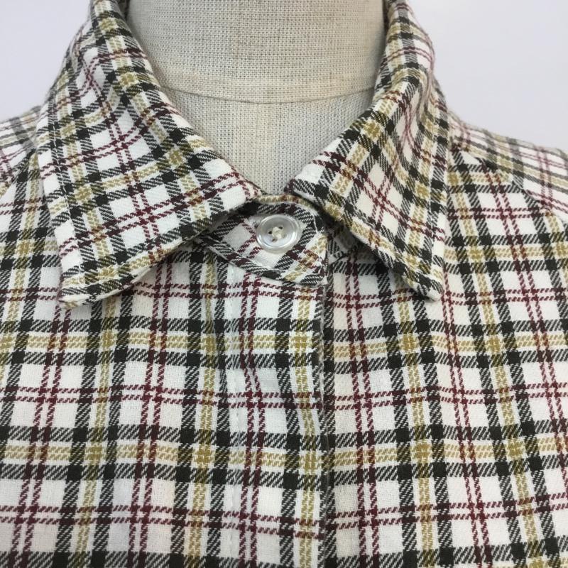 マウジー MOUSSY シャツ、ブラウス 長袖 010AAS30 7050 CLASSIC CHECK BIG SHIRT FREE チェック 白 / ホワイト / X カーキ / カーキ / X 茶 / ブラウン / X マスタード / マスタード / レディース USED 古着 中古 10052848