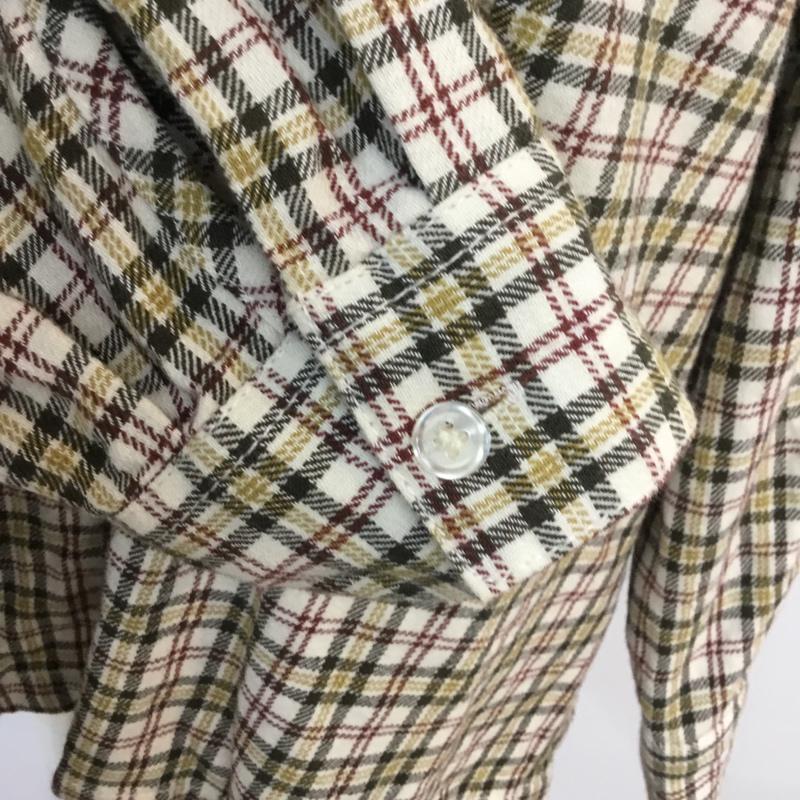マウジー MOUSSY シャツ、ブラウス 長袖 010AAS30 7050 CLASSIC CHECK BIG SHIRT FREE チェック 白 / ホワイト / X カーキ / カーキ / X 茶 / ブラウン / X マスタード / マスタード / レディース USED 古着 中古 10052848