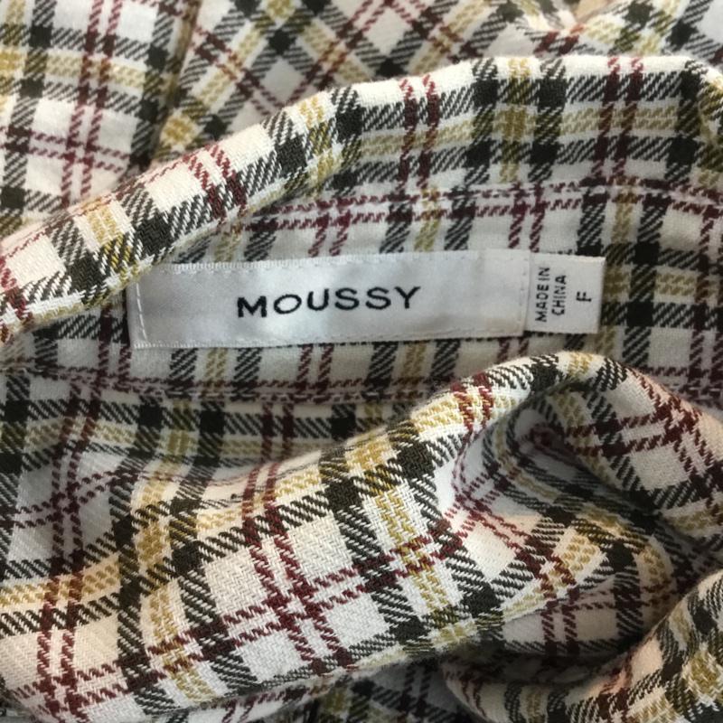 マウジー MOUSSY シャツ、ブラウス 長袖 010AAS30 7050 CLASSIC CHECK BIG SHIRT FREE チェック 白 / ホワイト / X カーキ / カーキ / X 茶 / ブラウン / X マスタード / マスタード / レディース USED 古着 中古 10052848