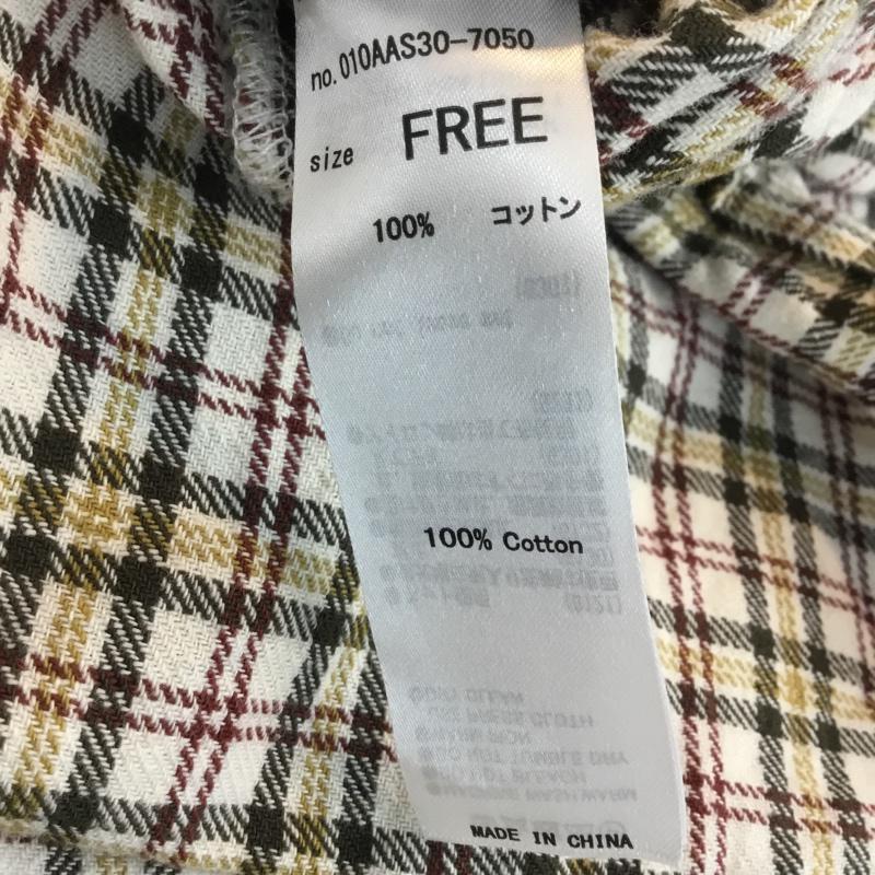 マウジー MOUSSY シャツ、ブラウス 長袖 010AAS30 7050 CLASSIC CHECK BIG SHIRT FREE チェック 白 / ホワイト / X カーキ / カーキ / X 茶 / ブラウン / X マスタード / マスタード / レディース USED 古着 中古 10052848
