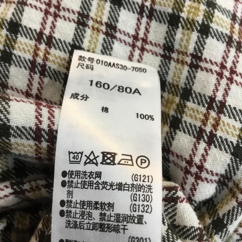 マウジー MOUSSY シャツ、ブラウス 長袖 010AAS30 7050 CLASSIC CHECK BIG SHIRT FREE チェック 白 / ホワイト / X カーキ / カーキ / X 茶 / ブラウン / X マスタード / マスタード / レディース USED 古着 中古 10052848