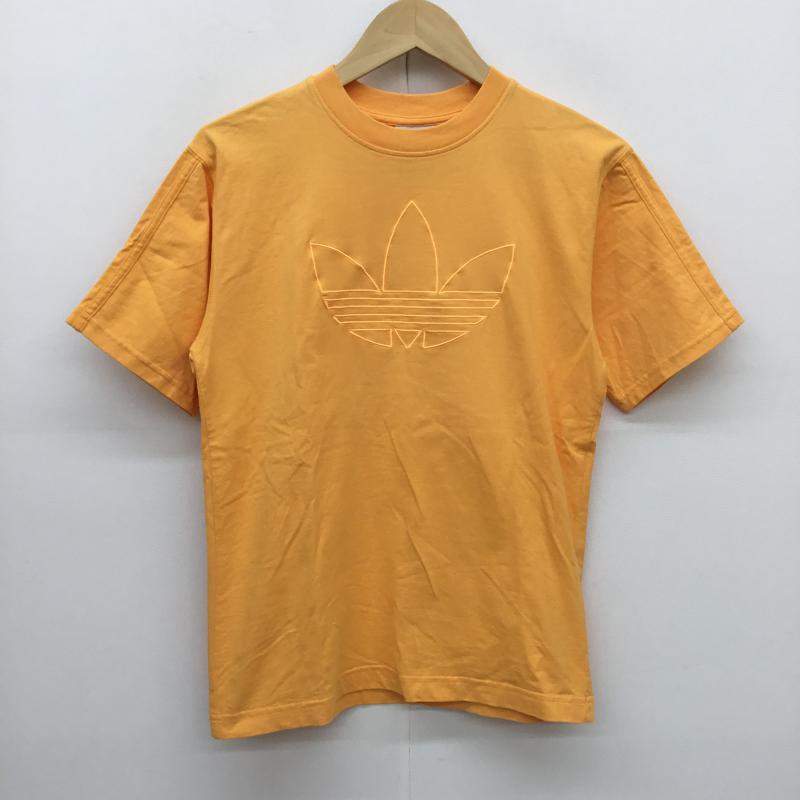 アディダス adidas Tシャツ 半袖 ED6267 S ロゴ、文字 橙 / オレンジ / メンズ USED 古着 中古 10052931