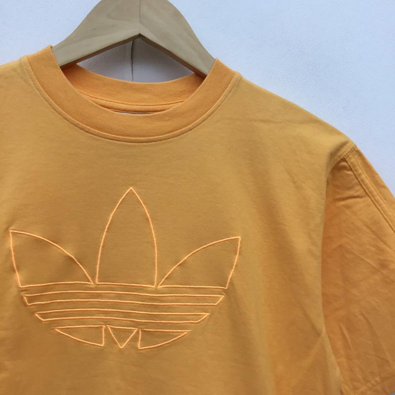 アディダス adidas Tシャツ 半袖 ED6267 S ロゴ、文字 橙 / オレンジ / メンズ USED 古着 中古 10052931