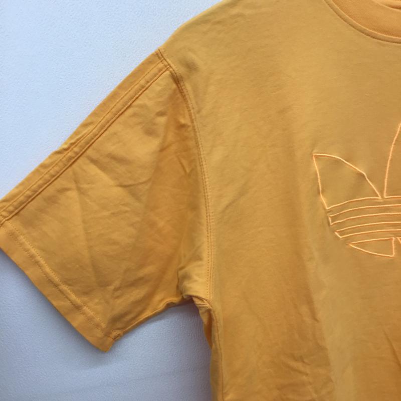 アディダス adidas Tシャツ 半袖 ED6267 S ロゴ、文字 橙 / オレンジ / メンズ USED 古着 中古 10052931