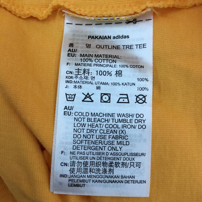 アディダス adidas Tシャツ 半袖 ED6267 S ロゴ、文字 橙 / オレンジ / メンズ USED 古着 中古 10052931