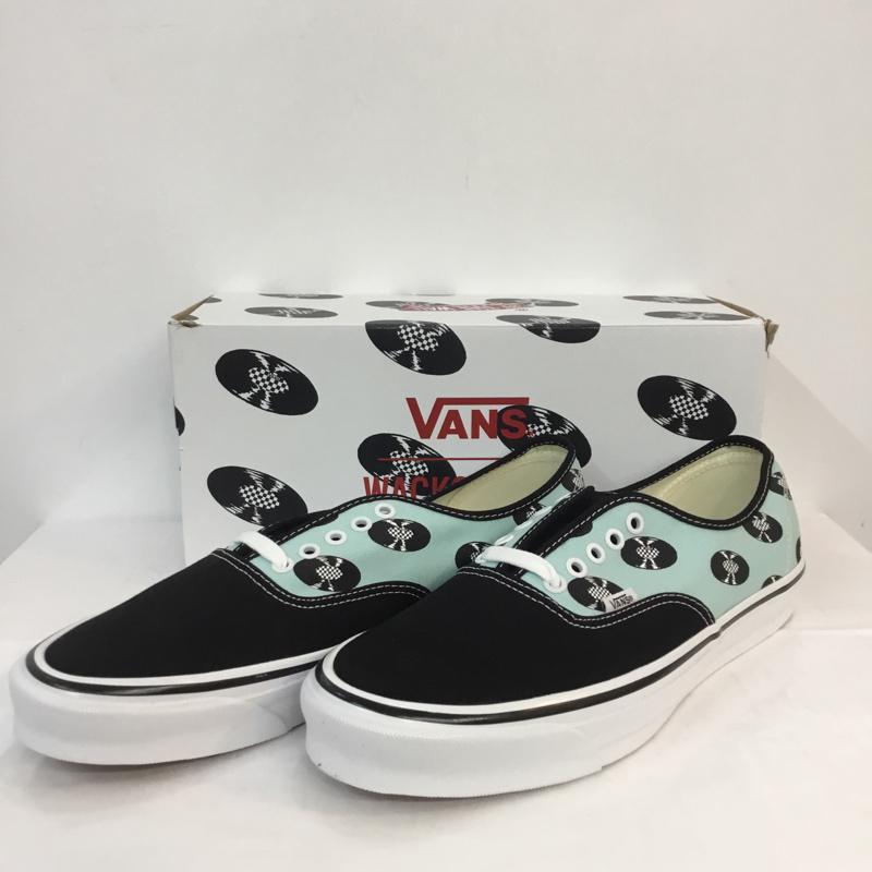 バンズ VANS スニーカー スニーカー VN0A4BV95911 OG AUTHENTIC LX 30cm 箱有 WACKO MARIA 30.0cm プリント 黒 / ブラック / X 水色 / ライトブルー / メンズ USED 古着 中古 10052966