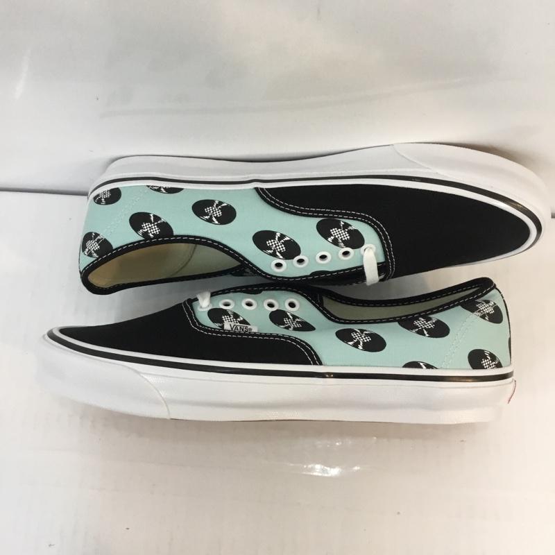 バンズ VANS スニーカー スニーカー VN0A4BV95911 OG AUTHENTIC LX 30cm 箱有 WACKO MARIA 30.0cm プリント 黒 / ブラック / X 水色 / ライトブルー / メンズ USED 古着 中古 10052966
