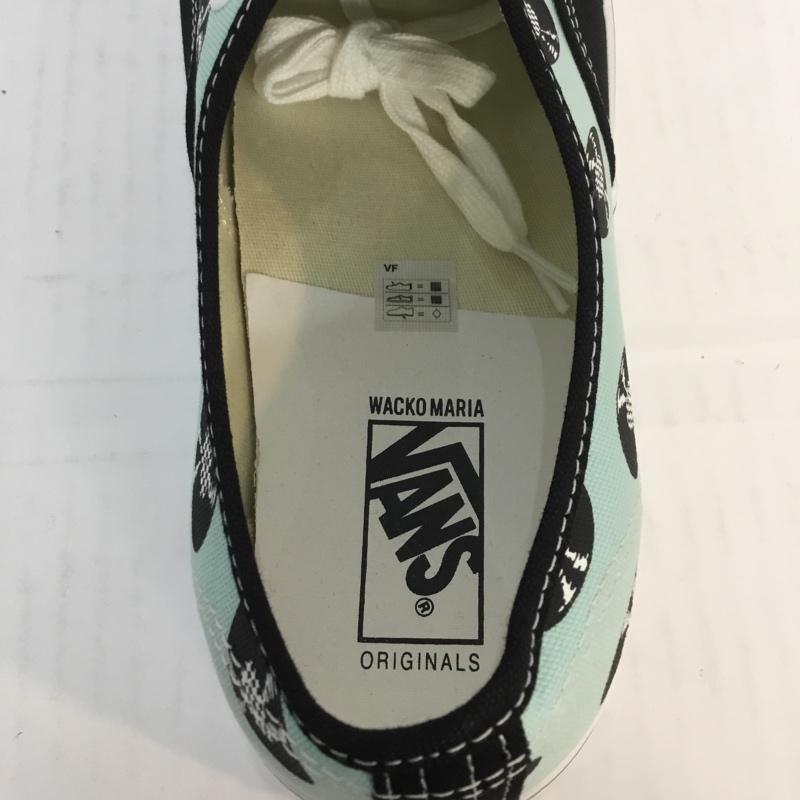 バンズ VANS スニーカー スニーカー VN0A4BV95911 OG AUTHENTIC LX 30cm 箱有 WACKO MARIA 30.0cm プリント 黒 / ブラック / X 水色 / ライトブルー / メンズ USED 古着 中古 10052966