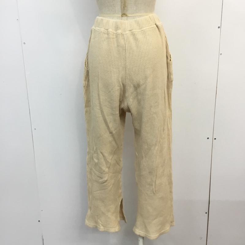 カーキ kha:ki パンツ サルエルパンツ MIL 19HPT92 コットンワッフル スリットパンツ 1 無地 アイボリー / アイボリー / レディース USED 古着 中古 10053179