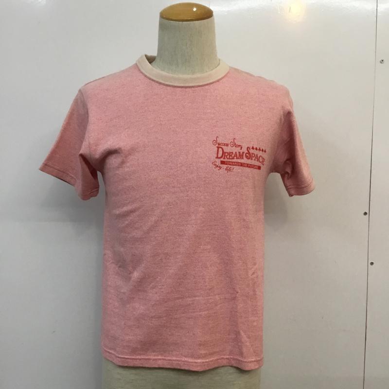 フラットヘッド The Flat Head Tシャツ 半袖 クルーネック バックプリント S ロゴ、文字 桃 / ピンク / メンズ USED 古着 中古 10053475