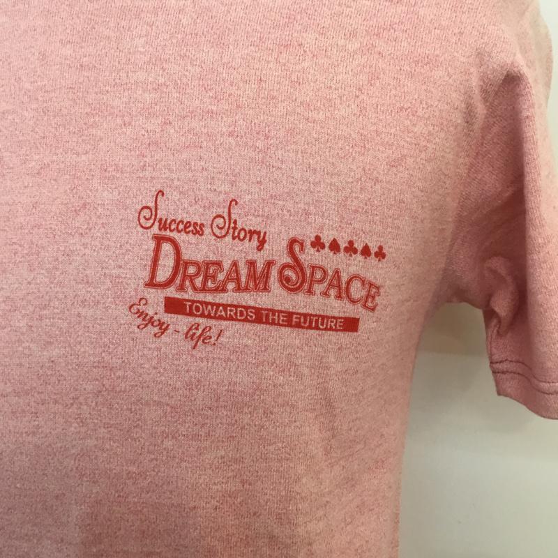 フラットヘッド The Flat Head Tシャツ 半袖 クルーネック バックプリント S ロゴ、文字 桃 / ピンク / メンズ USED 古着 中古 10053475