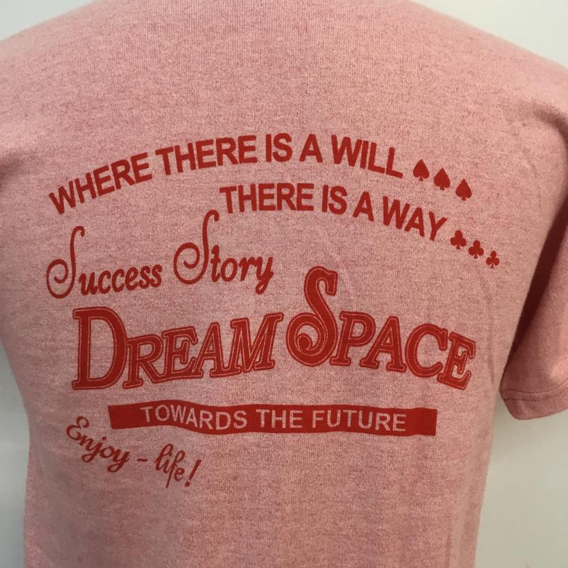 フラットヘッド The Flat Head Tシャツ 半袖 クルーネック バックプリント S ロゴ、文字 桃 / ピンク / メンズ USED 古着 中古 10053475