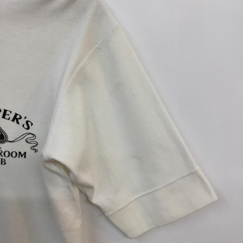 R.J.Blues R.J.Blues カットソー 半袖 ヘンリーネック 36 プリント 白 / ホワイト / メンズ USED 古着 中古 10053479