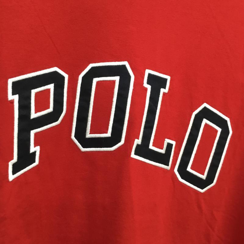 ポロラルフローレン POLO RALPH LAUREN Tシャツ 長袖 LOGO刺繍ロングスリーブ XL 刺繍 赤 / レッド / メンズ USED 古着 中古 10053547