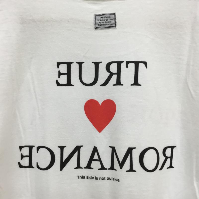 タンタン TANG TANG Tシャツ 半袖 HOPE TEE L ロゴ、文字 白 / ホワイト / メンズ USED 古着 中古 10053548