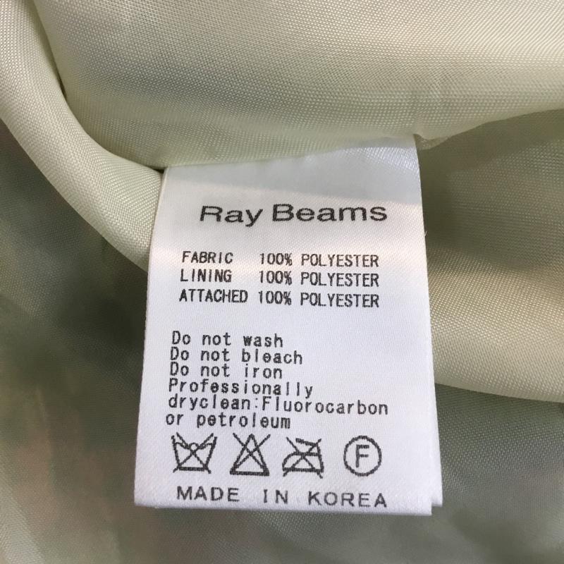 レイビームス Ray BEAMS ワンピース ミニスカート プリーツ 花柄 薄緑 / ライトグリーン / X 桃 / ピンク / X 白 / ホワイト / レディース USED 古着 中古 10053573