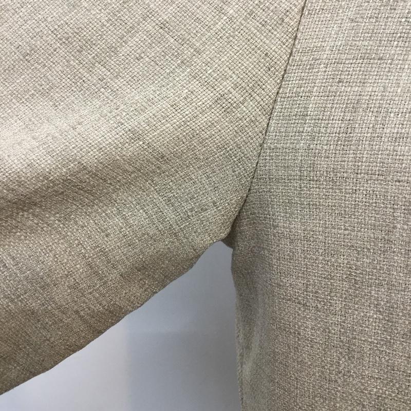 シンプリシテェ Simplicite コート コート一般 ノーカラー フリル 七分袖 無地 ベージュ / ベージュ / レディース USED 古着 中古 10053574