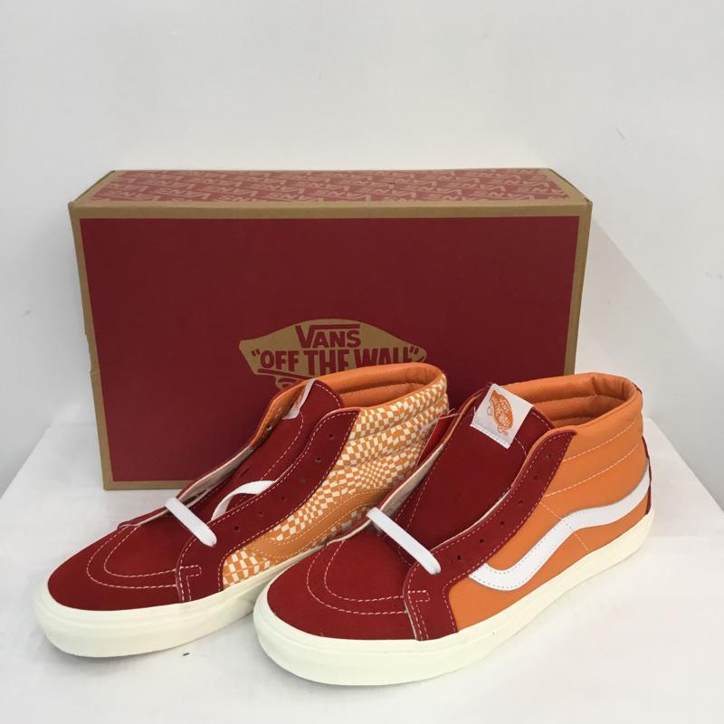 バンズ VANS スニーカー スニーカー VN0A391FTEV 28cm 箱有 SK8-Mid Reissue 28.0cm 無地 赤 / レッド / X 橙 / オレンジ / X 白 / ホワイト / メンズ USED 古着 中古 10053582
