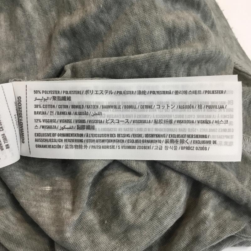 アバクロンビーアンドフィッチ ABERCROMBIE&FITCH Tシャツ 半袖 イラスト XS プリント 灰 / グレー / メンズ USED 古着 中古 10053863
