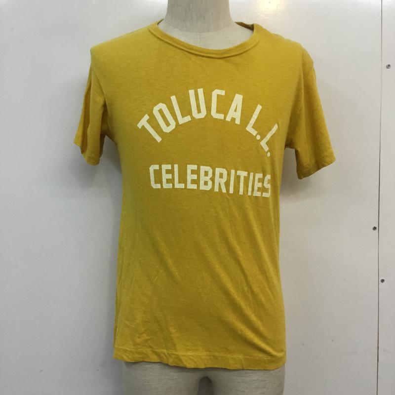 ウエアハウス WAREHOUSE Tシャツ 半袖 BODIES 36 ロゴ、文字 黄 / イエロー / メンズ USED 古着 中古 10053864