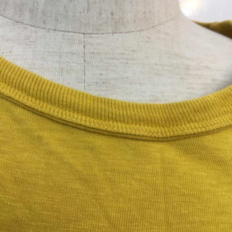 ウエアハウス WAREHOUSE Tシャツ 半袖 BODIES 36 ロゴ、文字 黄 / イエロー / メンズ USED 古着 中古 10053864