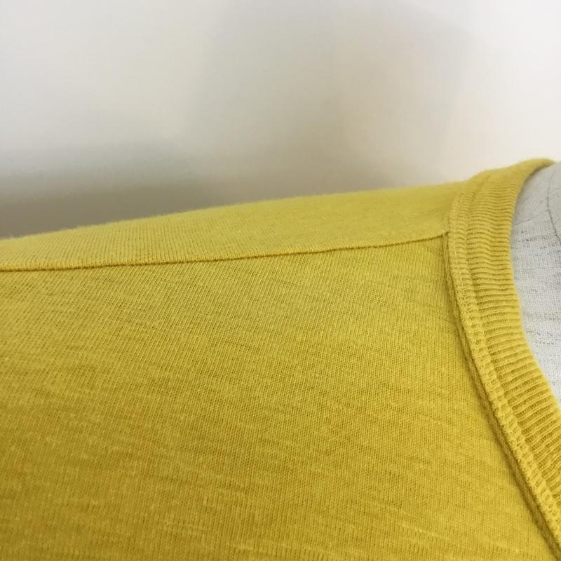 ウエアハウス WAREHOUSE Tシャツ 半袖 BODIES 36 ロゴ、文字 黄 / イエロー / メンズ USED 古着 中古 10053864