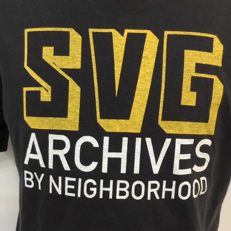 エスブイジーアーカイブスバイネイバーフッド SVG ARCHIVES BY NEIGHBORHOOD Tシャツ 半袖 クルーネック ロゴ 2 ロゴ、文字 黒 / ブラック / メンズ USED 古着 中古 10053869
