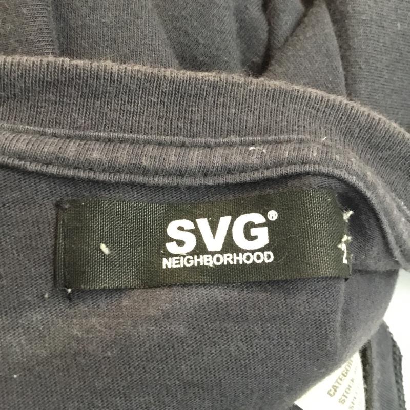 エスブイジーアーカイブスバイネイバーフッド SVG ARCHIVES BY NEIGHBORHOOD Tシャツ 半袖 クルーネック ロゴ 2 ロゴ、文字 黒 / ブラック / メンズ USED 古着 中古 10053869