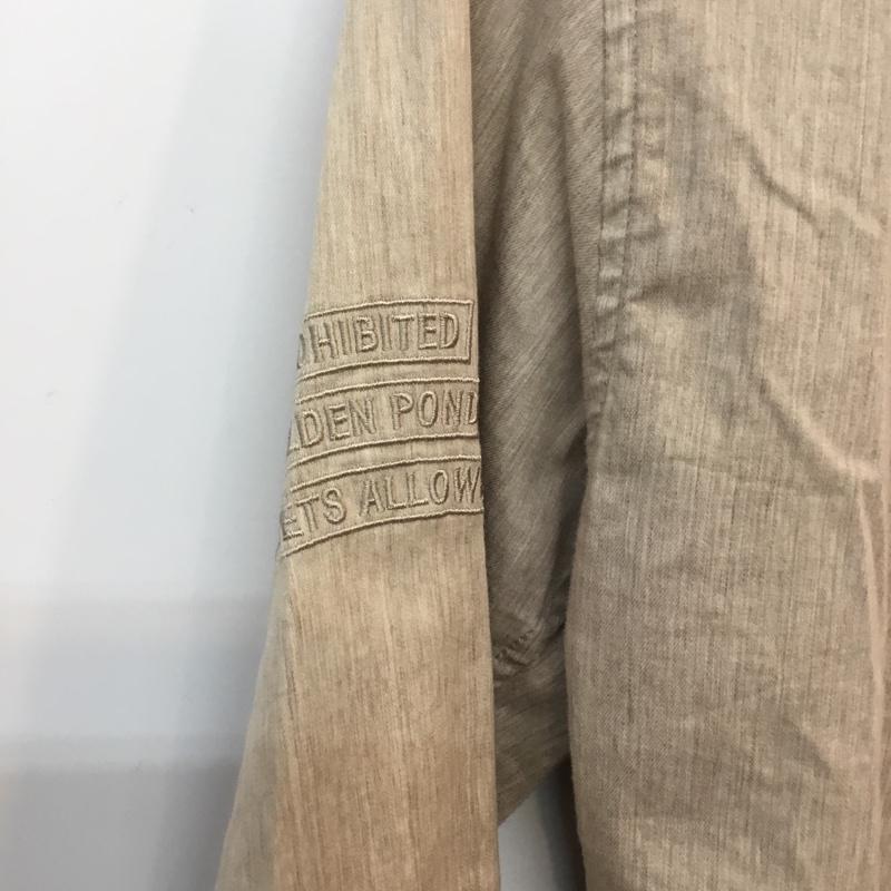 ファクトタム FACTOTUM シャツ、ブラウス 長袖 0150210 ミリタリーシャツ 刺繍 46 刺繍 ベージュ / ベージュ / メンズ USED 古着 中古 10053870