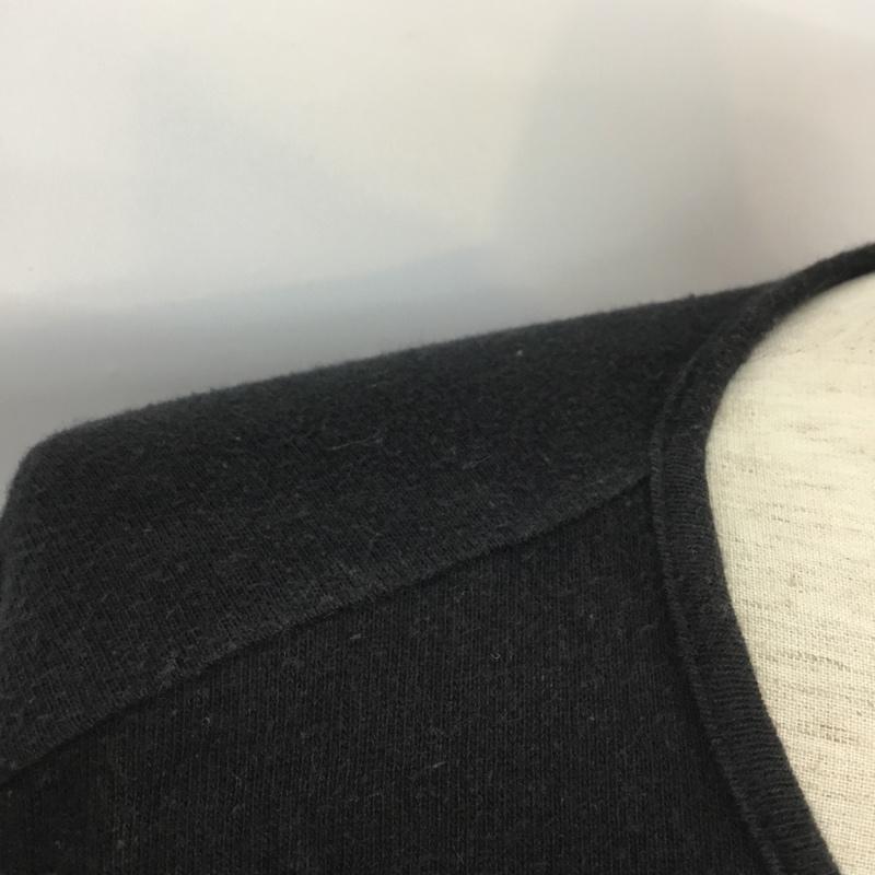 リコ RICO カットソー 長袖 刺繍 クルーネック S 刺繍 黒 / ブラック / メンズ USED 古着 中古 10053873