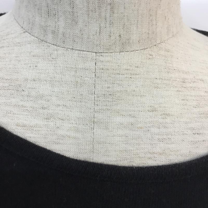 リコ RICO カットソー 長袖 刺繍 クルーネック S 刺繍 黒 / ブラック / メンズ USED 古着 中古 10053873