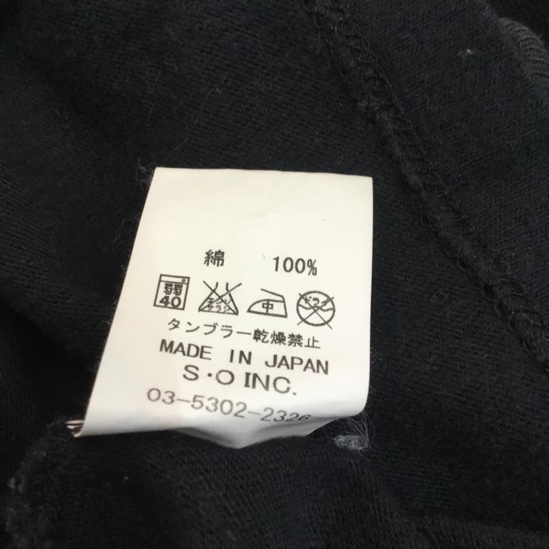 リコ RICO カットソー 長袖 刺繍 クルーネック S 刺繍 黒 / ブラック / メンズ USED 古着 中古 10053873