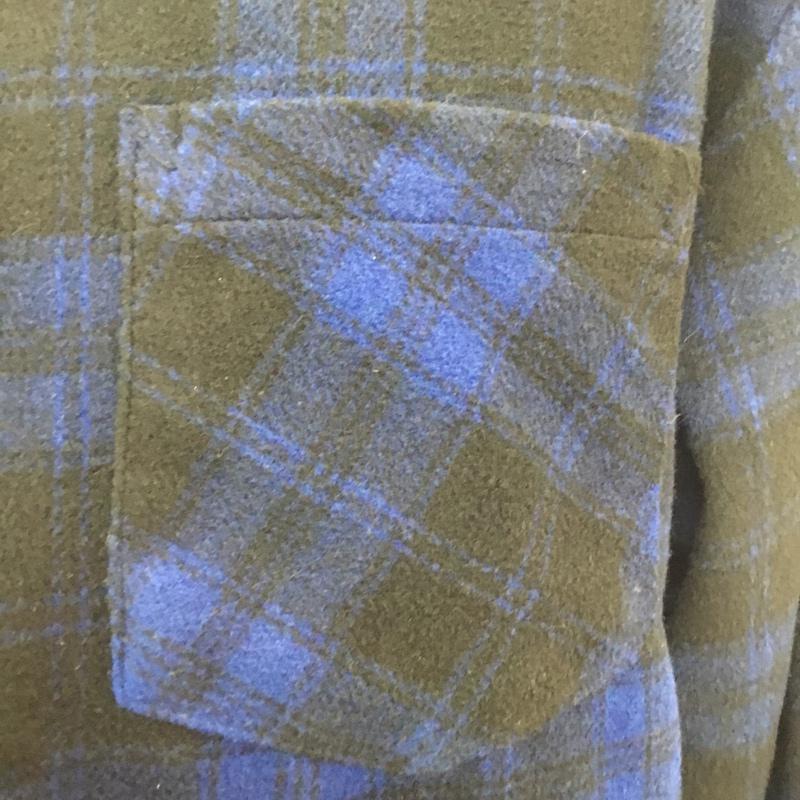 ダンケシェーン DANKE SCHON シャツ、ブラウス 長袖 6016151048 SIDE ZIP LONG NEL SHIRTS FREE チェック 黒 / ブラック / X 青 / ブルー / メンズ USED 古着 中古 10053884