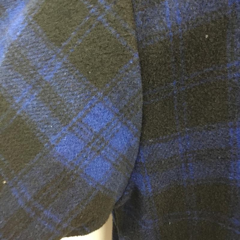ダンケシェーン DANKE SCHON シャツ、ブラウス 長袖 6016151048 SIDE ZIP LONG NEL SHIRTS FREE チェック 黒 / ブラック / X 青 / ブルー / メンズ USED 古着 中古 10053884