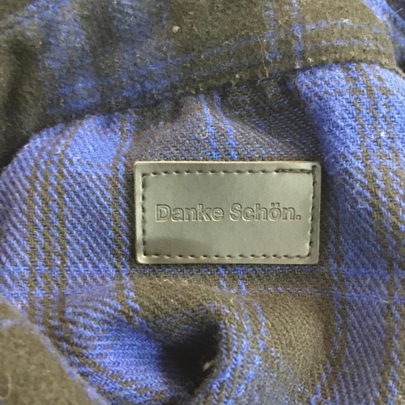 ダンケシェーン DANKE SCHON シャツ、ブラウス 長袖 6016151048 SIDE ZIP LONG NEL SHIRTS FREE チェック 黒 / ブラック / X 青 / ブルー / メンズ USED 古着 中古 10053884
