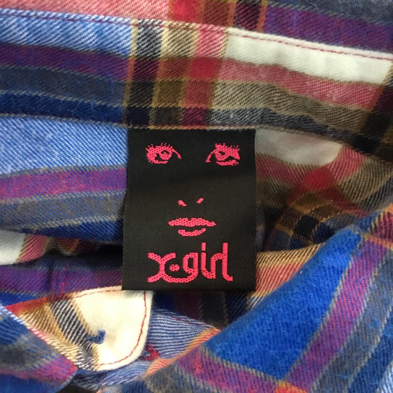 エックスガール X-girl シャツ、ブラウス 長袖 チュニック シャツワンピース 2 チェック マルチカラー / マルチカラー / レディース USED 古着 中古 10053905