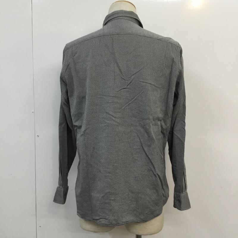 グリーンレーベルリラクシング green label relaxing シャツ、ブラウス 長袖 GLR SFODERATO M 白 / ホワイト / X 紺 / ネイビー / メンズ USED 古着 中古 10053911