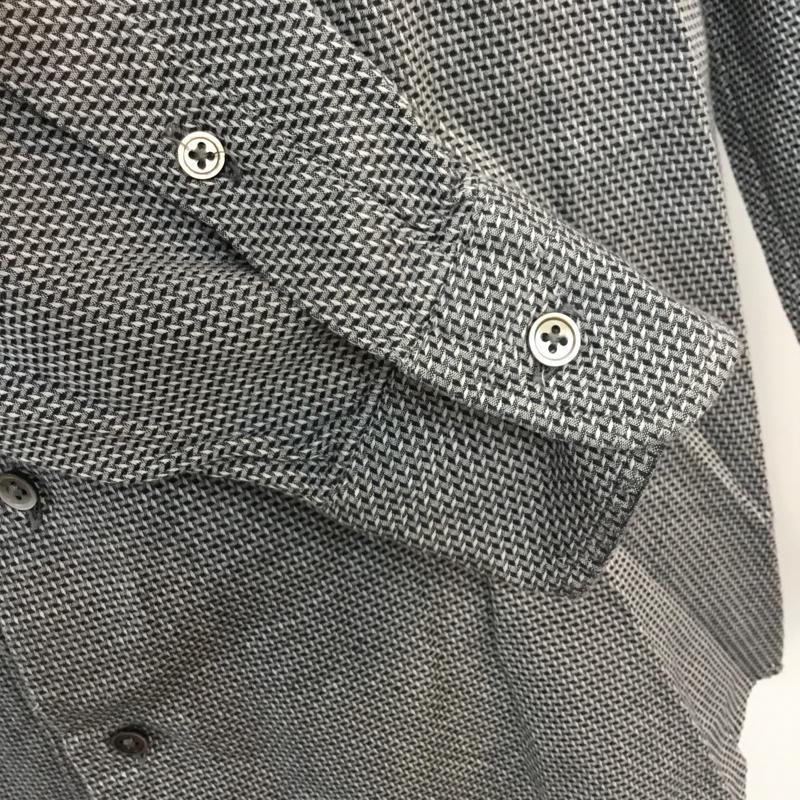 グリーンレーベルリラクシング green label relaxing シャツ、ブラウス 長袖 GLR SFODERATO M 白 / ホワイト / X 紺 / ネイビー / メンズ USED 古着 中古 10053911