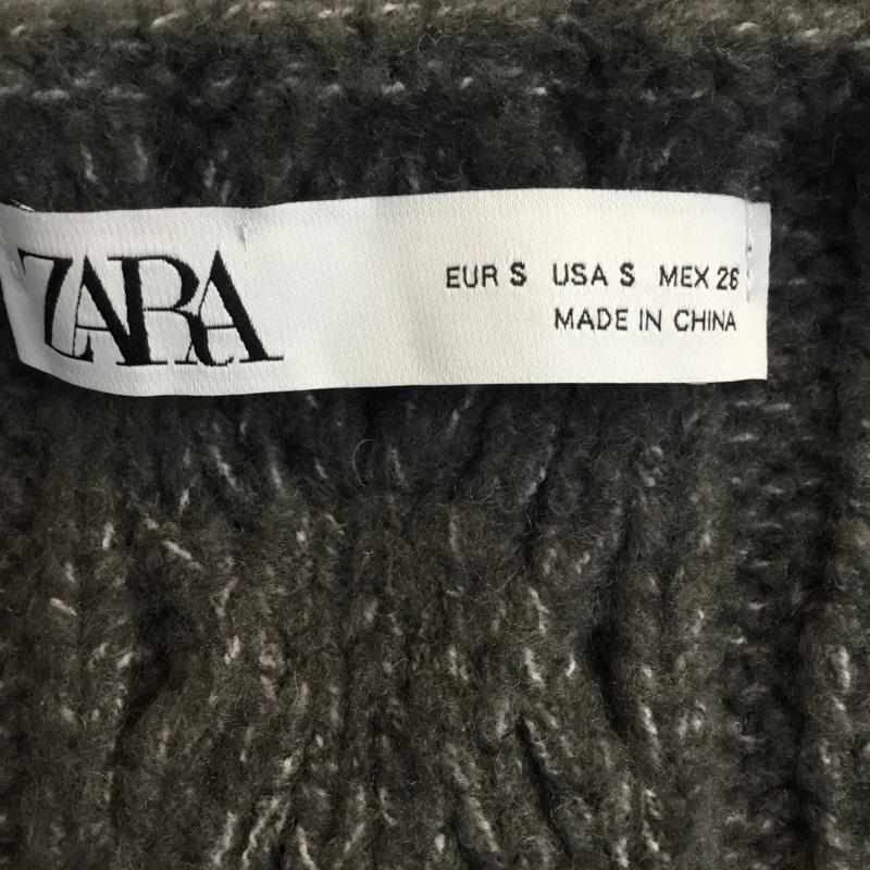 ザラ ZARA ベスト ベスト ニットベスト S 無地 灰 / グレー / レディース USED 古着 中古 10053931