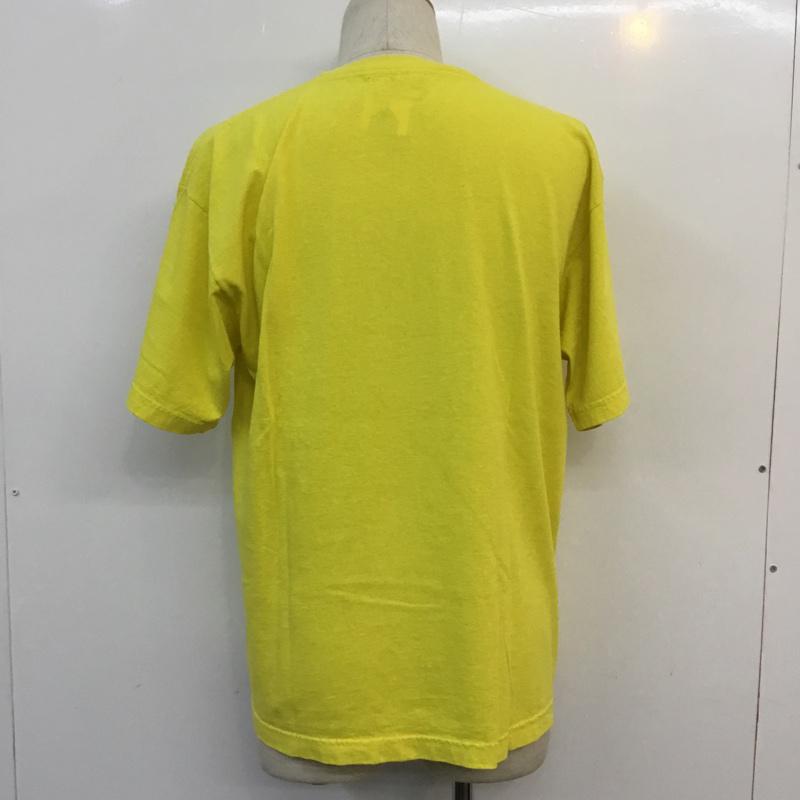 ユニオン UNION Tシャツ 半袖 2 無地 X プリント 黄 / イエロー / メンズ USED 古着 中古 10053954