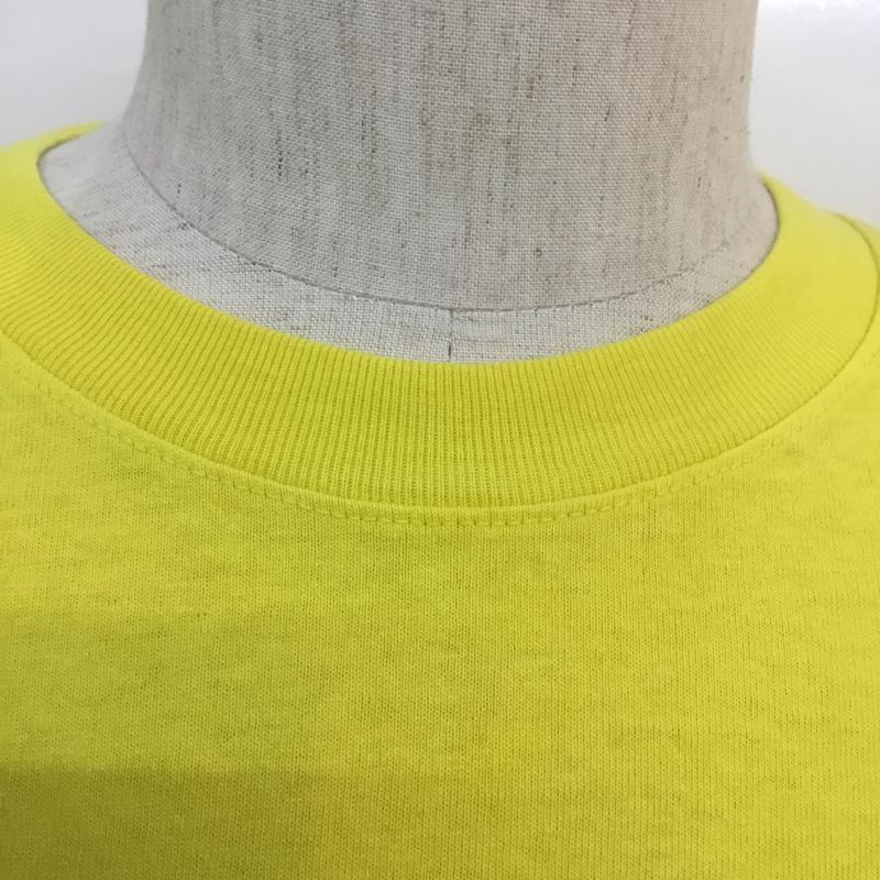 ユニオン UNION Tシャツ 半袖 2 無地 X プリント 黄 / イエロー / メンズ USED 古着 中古 10053954
