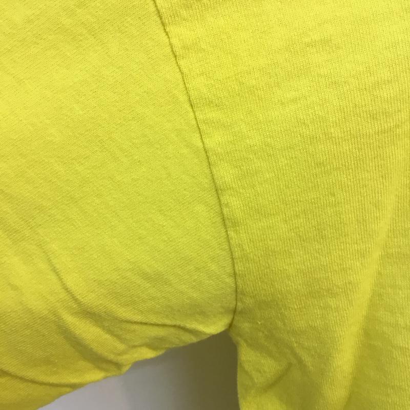 ユニオン UNION Tシャツ 半袖 2 無地 X プリント 黄 / イエロー / メンズ USED 古着 中古 10053954