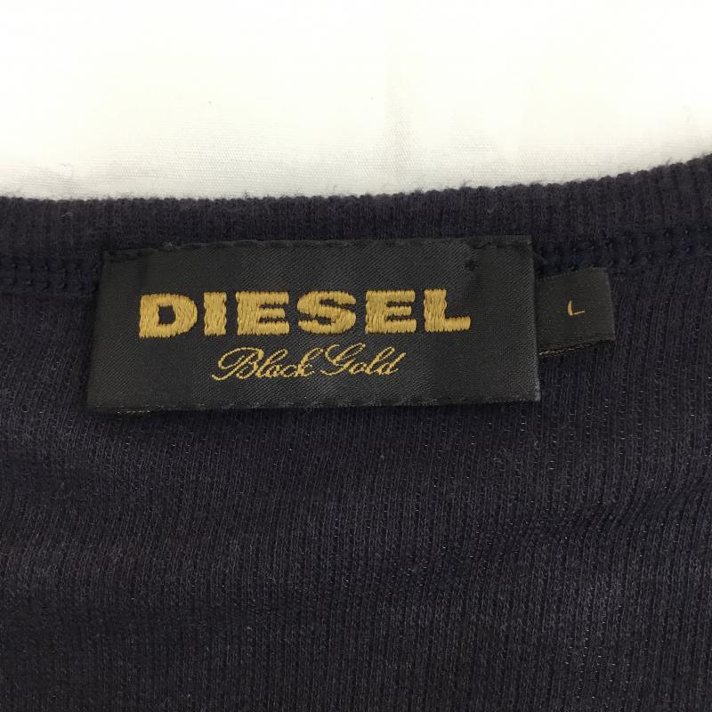 ディーゼル DIESEL Tシャツ 半袖 L 紺 / ネイビー / メンズ USED 古着 中古 10054012